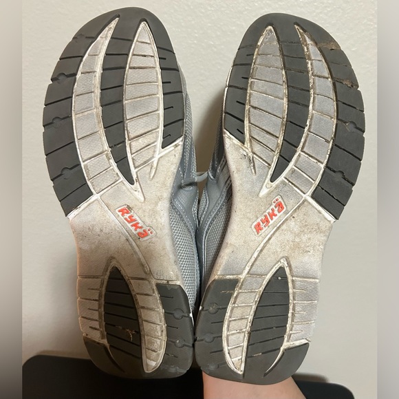 Used Ryka Silver and Orange sneakers-size 9W - Picture 13 of 13